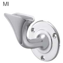 浴室屋外に取り付け可能な介護手すり部品アクアブラケット横型L受け 鏡面仕上げ