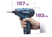 マキタコードレス充電式電動ドライバードリルサイズ