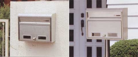 ステンレス郵便ポストNo682取り付けイメージ