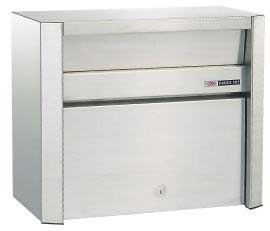 郵便受け箱ステンレスポスト686ディンプル鍵式