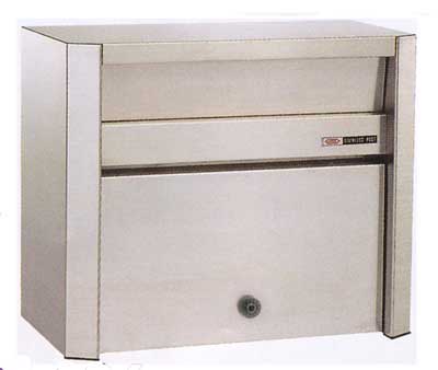 郵便受け箱ステンレスポスト686ダイヤル鍵式