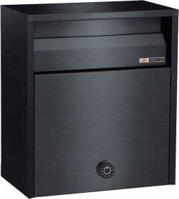 郵便受け箱ステンレスポスト680-ダイヤル錠鍵付き