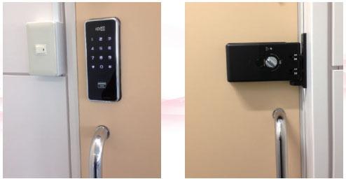 引き戸にも取り付けできるデジタルドアロック(オートロック機能付き)