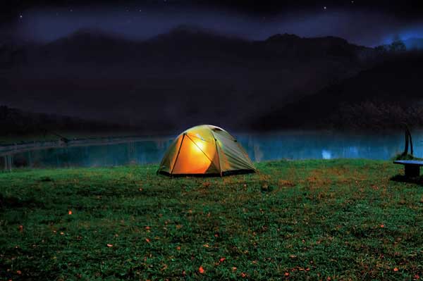 ランタン・懐中電灯の2wayランタン使用イメージ