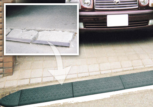 段差解消スロープ セフティスロープ使用イメージ