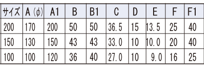 ステンレス　重量戸車　枠無L型詳細寸法