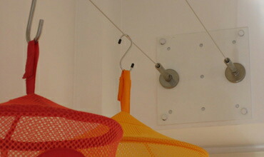 ワイヤーレール使用例