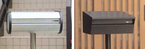 郵便受け箱(ステンレスポスト)スタンド設置イメージ