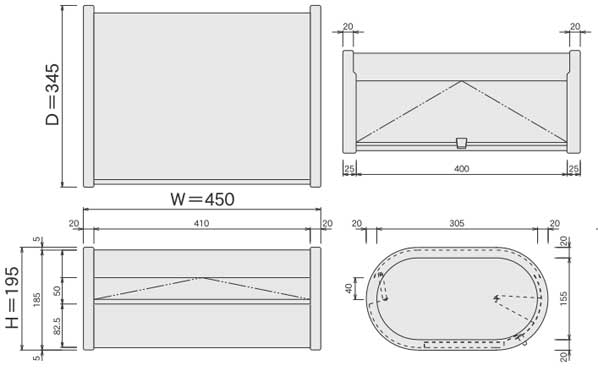郵便受け箱(ポスト)607サイズ