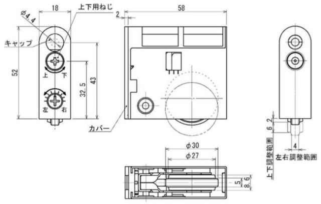 木製引き戸用調整戸車大和ハウスWX4-Y45/WX4-Y45-1/WX4-Y45-2/WX5-Ym4/WX5-Ym4X取替用コマサイズ