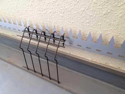 忍び返しギザギザメッシュフェンス取付金具セット