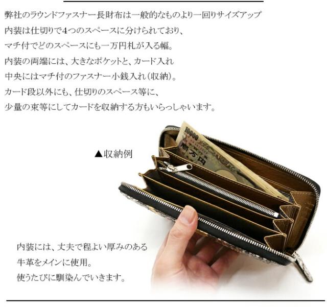 ラウンドファスナー長財布機能紹介