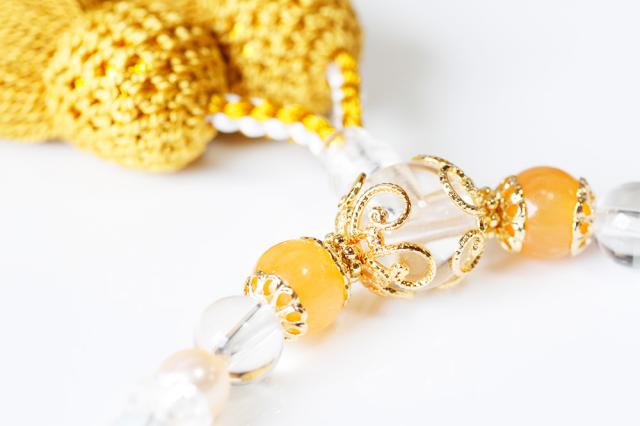 パワーストーン数珠霧縞メノー水晶