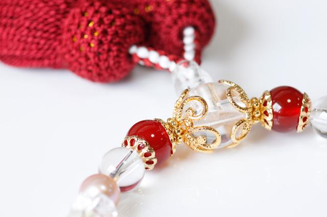 パワーストーン数珠霧メノー水晶