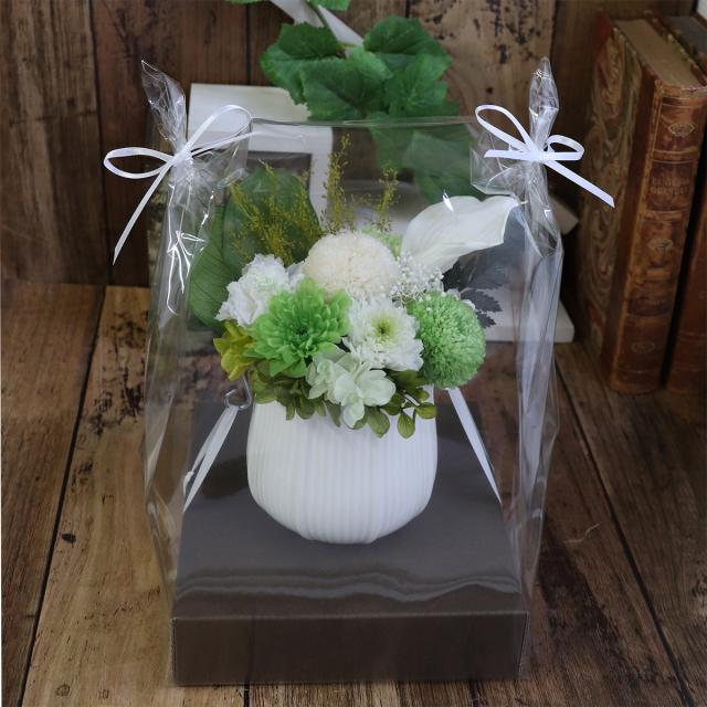 お供えアレンジ　プリザーブドフラワー リーニュ