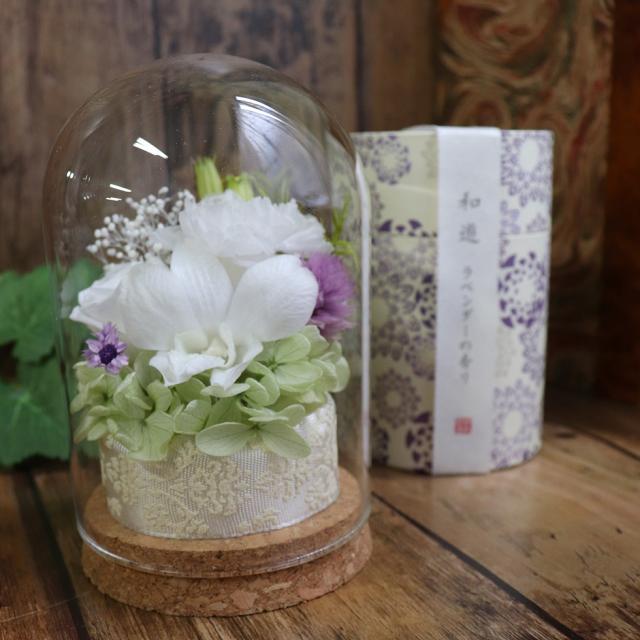 お供え　初盆　喪中見舞い　プリザーブドフラワー　お供え物　お悔やみ