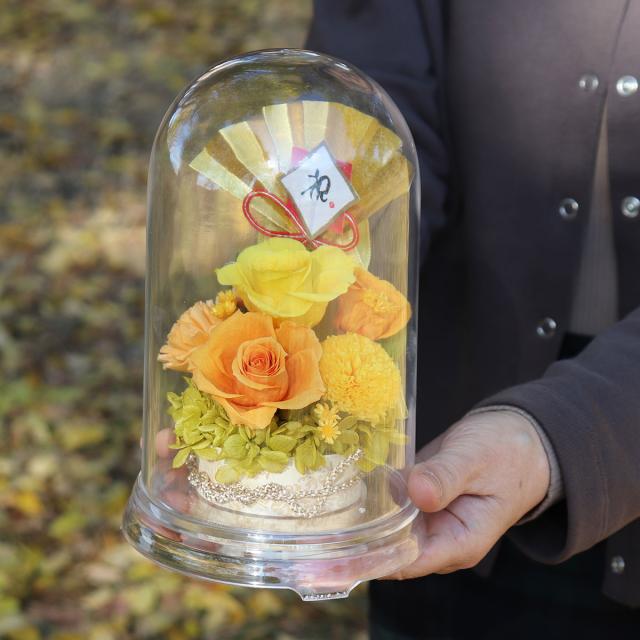 結婚記念日、誕生日、結婚祝いに贈りたいプリザーブドフラワーとぬいぐるみの花セット　2月限定ショコラ