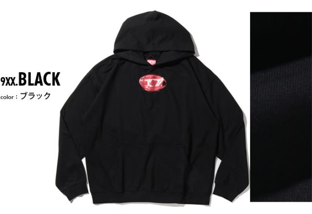 大きいサイズ メンズ DIESEL ディーゼル プリント プルオーバー