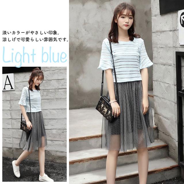 Tシャツ ワンピース シースルー