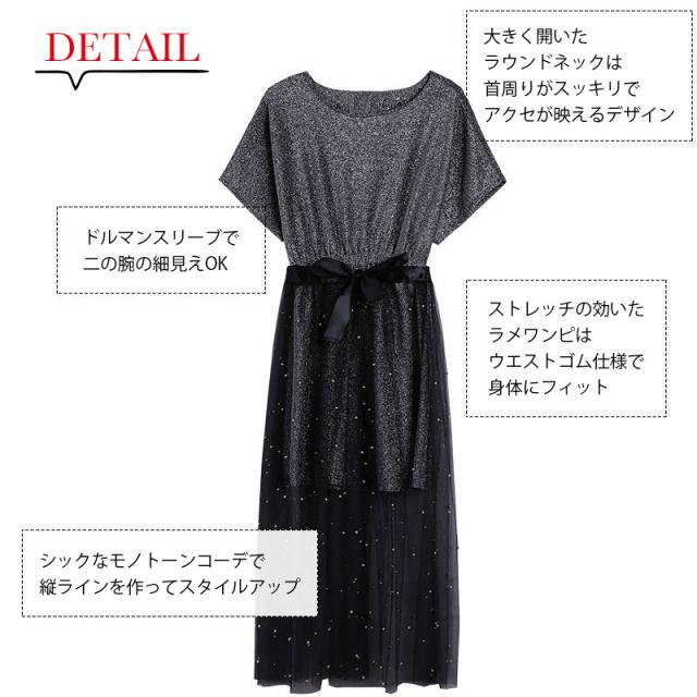 Tシャツ ワンピース シースルー