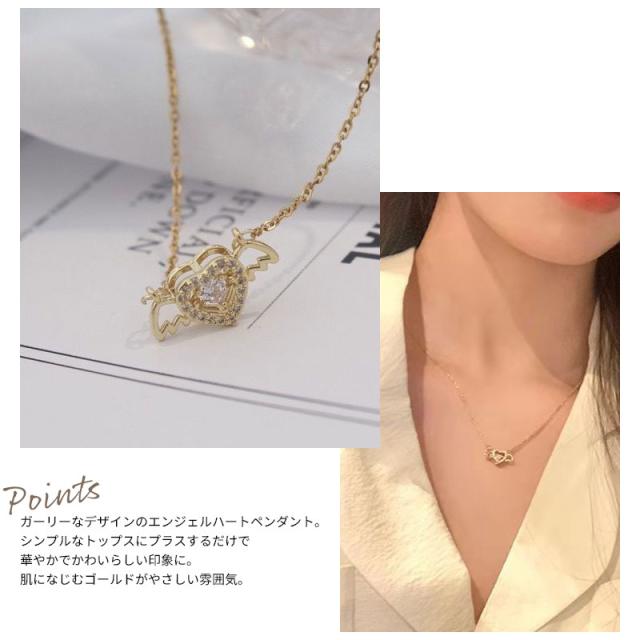 ハートペンダントネックレス