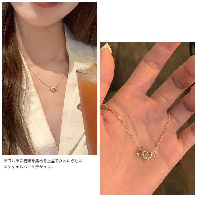 ハートペンダントネックレス