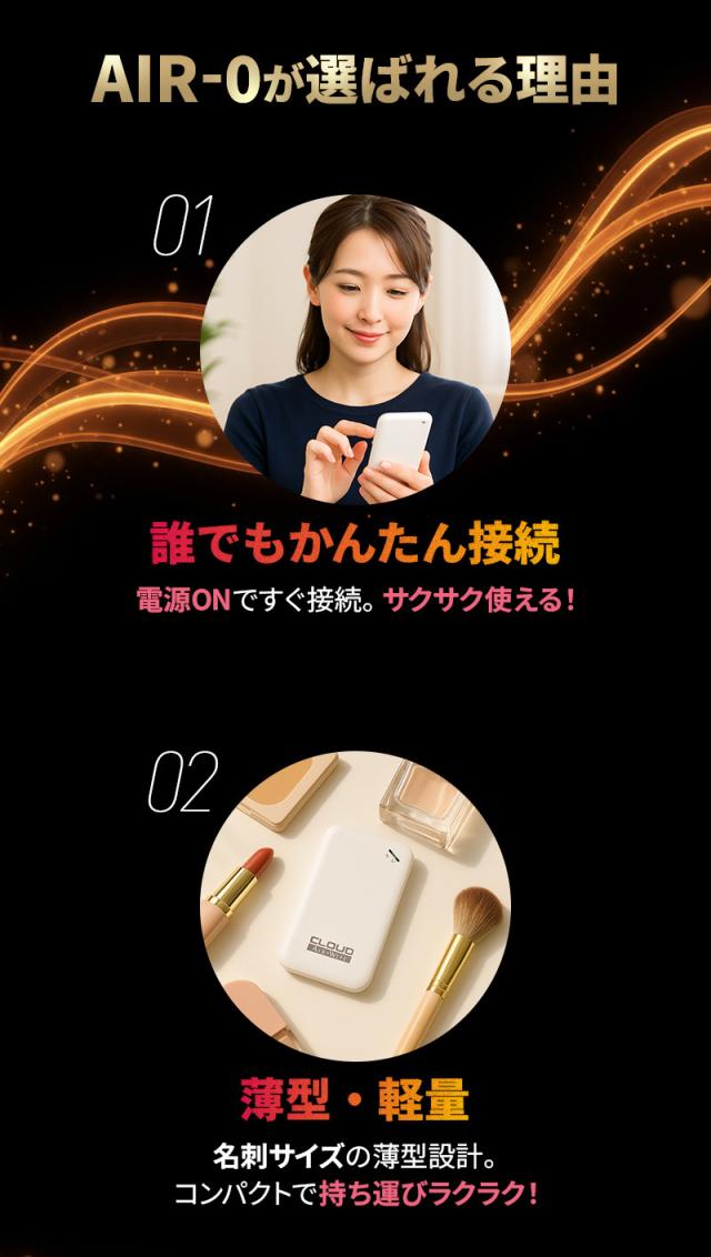 AIR-0gが選ばれる理由1