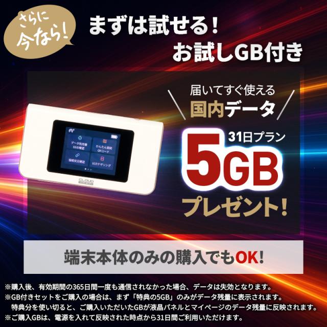 5GBプレゼント