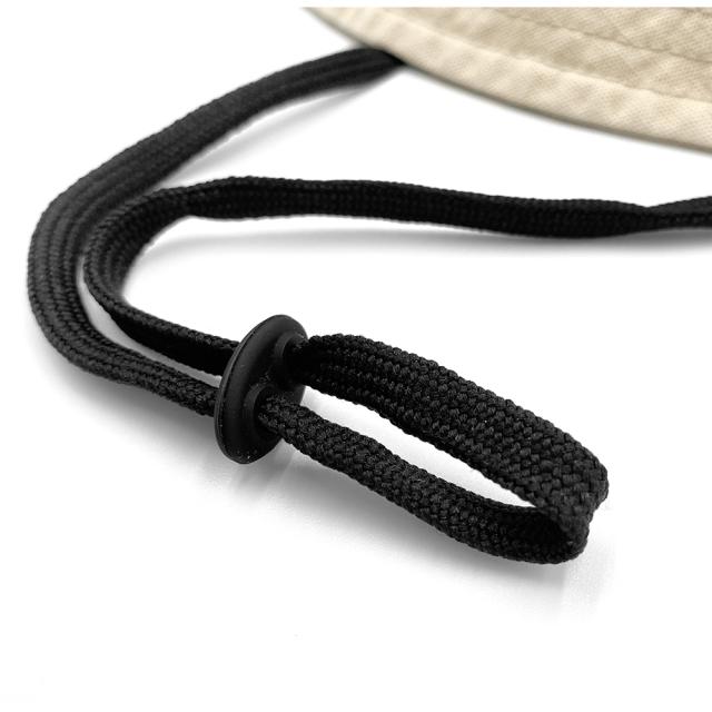 紐付き バケットハット 深め ツバ長