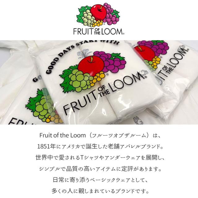 Fruit of the Loom Tシャツ メンズ 半袖 2枚セット フルーツオブザルーム