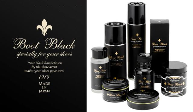 磨きのプロ達が創り上げた靴ブラシ（江戸屋） Boot Black ブートブラック  シューズブラシ 豚毛 ホワイト（日本製） コロンブス《Boot Black》正規取扱店