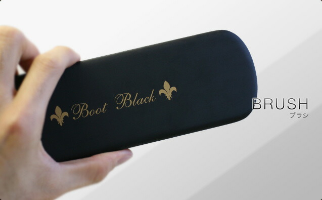 磨きのプロ達が創り上げた靴ブラシ（江戸屋） Boot Black ブートブラック  シューズブラシ 豚毛 ホワイト（日本製） コロンブス《Boot Black》正規取扱店