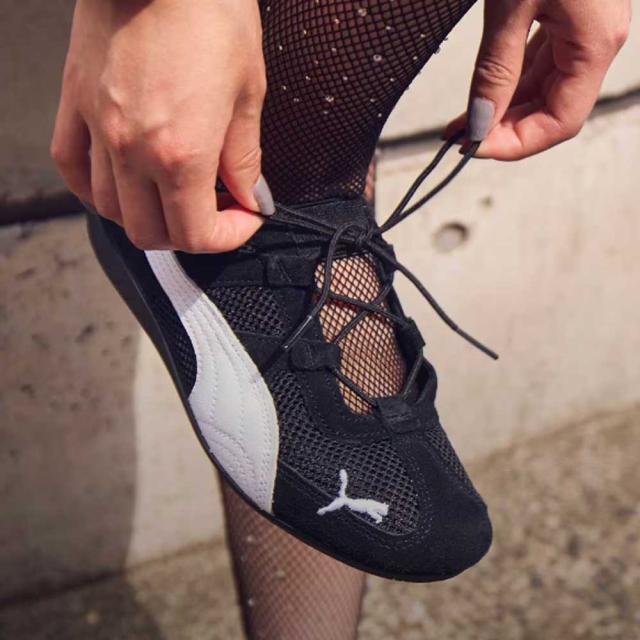 プーマ PUMA スピードキャット GO 40358904 Alpine -PUMA White （レディース） スエード 天然皮革 ローカット スニーカー ブラック 「靴」