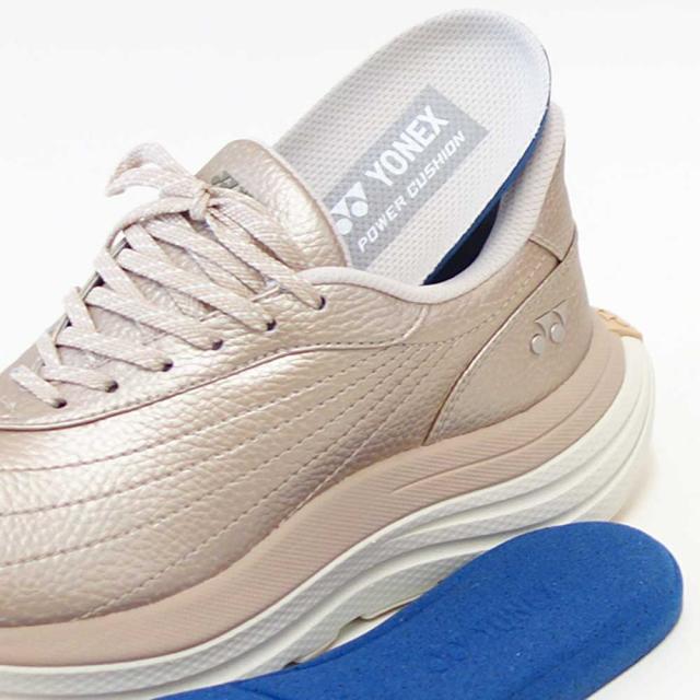 ヨネックス YONEX L128 016 ゴールド（レディース） 撥水 快適ウォーキング パワークッションプラス ハンズフリー 楽々フィット 3.5E 膝 腰 負担軽減 旅行 靴