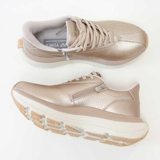 ヨネックス YONEX L128 016 ゴールド（レディース） 撥水 快適ウォーキング パワークッションプラス ハンズフリー 楽々フィット 3.5E 膝 腰 負担軽減 旅行 靴