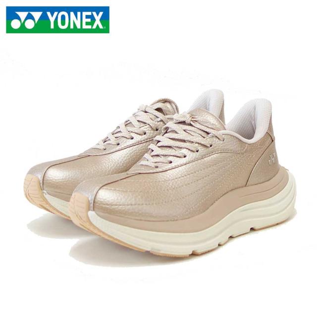 ヨネックス YONEX L128 016 ゴールド（レディース） 撥水 快適ウォーキング パワークッションプラス ハンズフリー 楽々フィット 3.5E 膝 腰 負担軽減 旅行 靴
