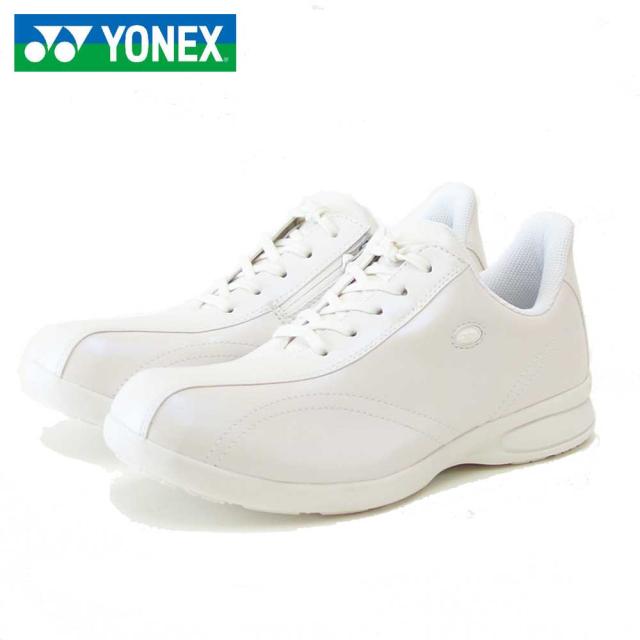 ヨネックス YONEX L130W 013 パールホワイト（レディース） 撥水 快適ウォーキング パワークッションプラス ハンズフリー 楽々フィット 4.5E 膝 腰 負担軽減 旅行 靴