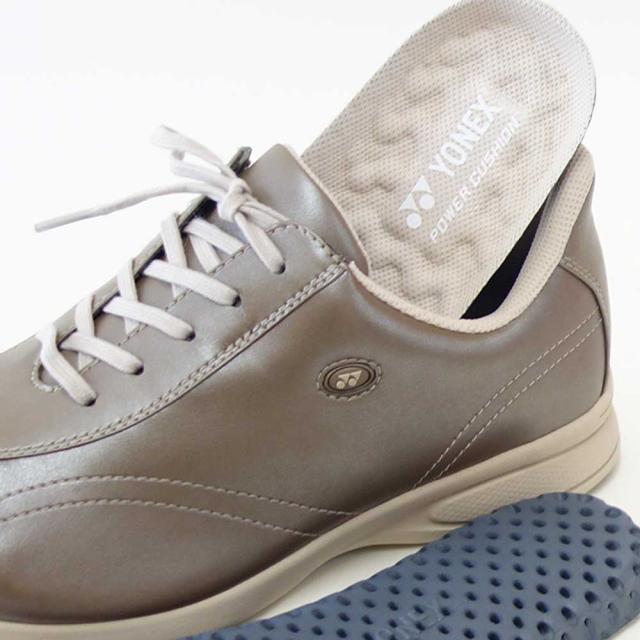 ヨネックス YONEX L130W 708 パールカーキ（レディース） 撥水 快適ウォーキング パワークッションプラス ハンズフリー 楽々フィット 4.5E 膝 腰 負担軽減 旅行 靴