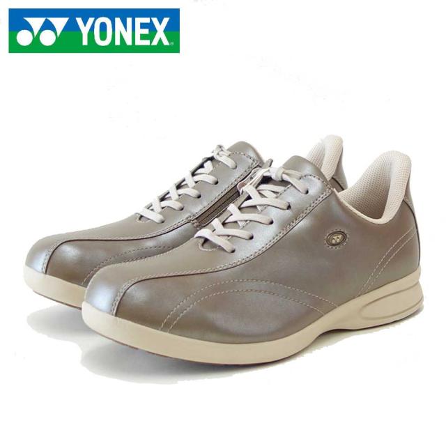ヨネックス YONEX L130W 708 パールカーキ（レディース） 撥水 快適ウォーキング パワークッションプラス ハンズフリー 楽々フィット 4.5E 膝 腰 負担軽減 旅行 靴