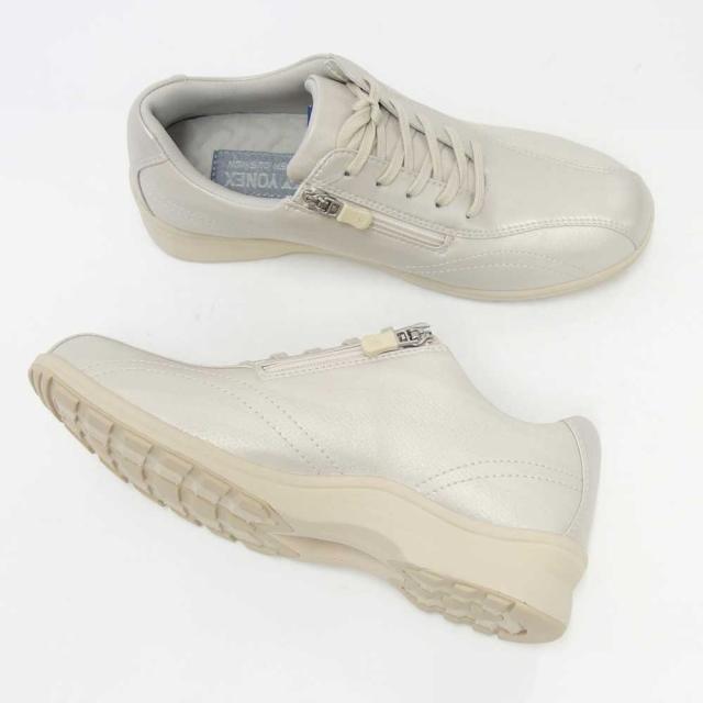 ヨネックス YONEX L30F（レディース）内側ファスナー 快適ウォーキング 撥水ストレッチ PUレザー 楽々フィット 3.5E 膝 腰 負担軽減 シニア 旅行 母の日 ギフト