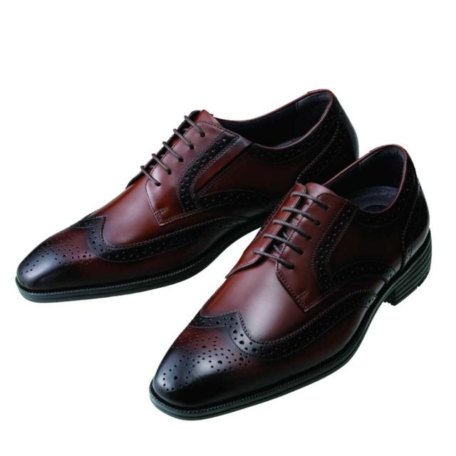 ヨネックス YONEX M119（メンズ）撥水天然皮革 ウィングチップ 快適ウォーキング  3.5E 膝 腰 負担軽減 パワークッション