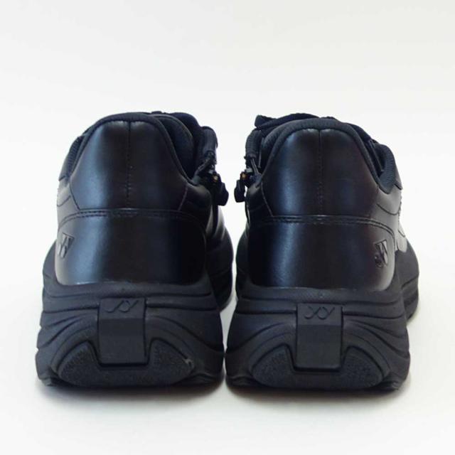 ヨネックス YONEX M128 007 ブラック（メンズ） 撥水 快適ウォーキング パワークッションプラス ハンズフリー 楽々フィット 3.5E 膝 腰 負担軽減 旅行 靴