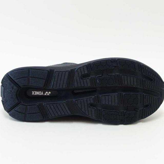ヨネックス YONEX M128 007 ブラック（メンズ） 撥水 快適ウォーキング パワークッションプラス ハンズフリー 楽々フィット 3.5E 膝 腰 負担軽減 旅行 靴