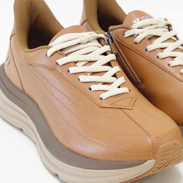 ヨネックス YONEX M128 142 ライトブラウン（メンズ） 撥水 快適ウォーキング パワークッションプラス ハンズフリー 楽々フィット 3.5E 膝 腰 負担軽減 旅行 靴