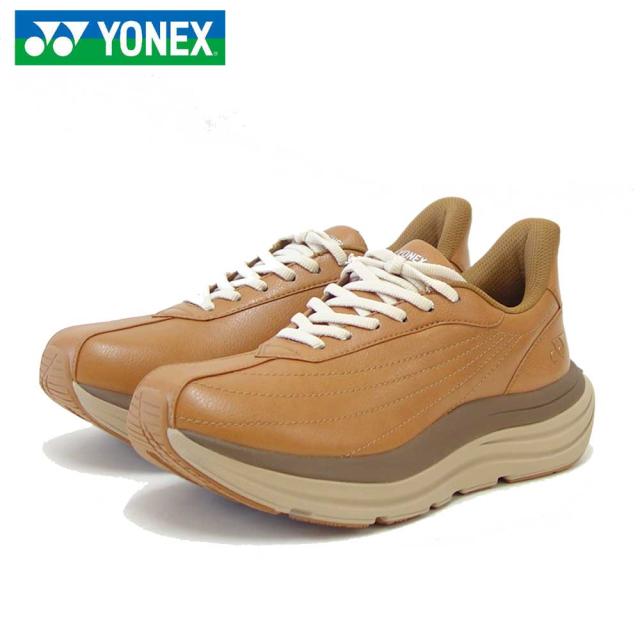 ヨネックス YONEX M128 142 ライトブラウン（メンズ） 撥水 快適ウォーキング パワークッションプラス ハンズフリー 楽々フィット 3.5E 膝 腰 負担軽減 旅行 靴
