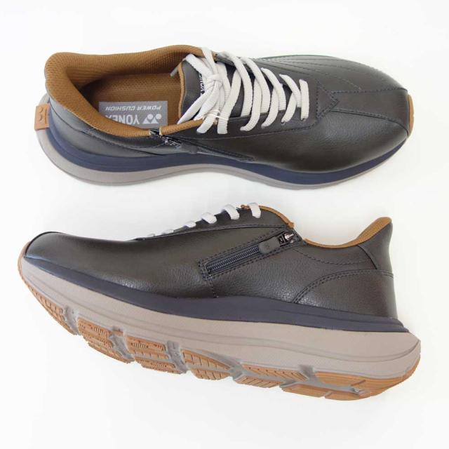 ヨネックス YONEX M128 149 オリーブ（メンズ） 撥水 快適ウォーキング パワークッションプラス ハンズフリー 楽々フィット 3.5E 膝 腰 負担軽減 旅行 靴