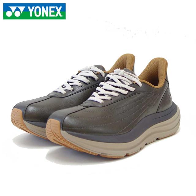 ヨネックス YONEX M128 149 オリーブ（メンズ） 撥水 快適ウォーキング パワークッションプラス ハンズフリー 楽々フィット 3.5E 膝 腰 負担軽減 旅行 靴