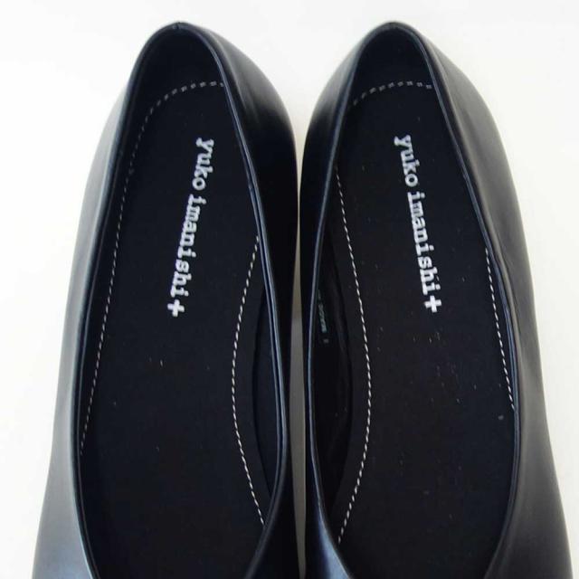 ユーコ イマニシ yuko imanishi +   791030 MICHIKO ブラック スクエアートゥ Vカット パンプス 3.5cm 「靴」