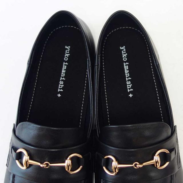 ユーコ イマニシ yuko imanishi +  791043 SACHI ブラック 甲深 ビットローファー フラット スリッポンシューズ  展開サイズ 23.5cm 24cm 24.5cm 25cm「靴」