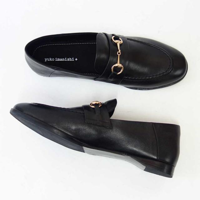 ユーコ イマニシ yuko imanishi +  791043 SACHI ブラック 甲深 ビットローファー フラット スリッポンシューズ  展開サイズ 23.5cm 24cm 24.5cm 25cm「靴」
